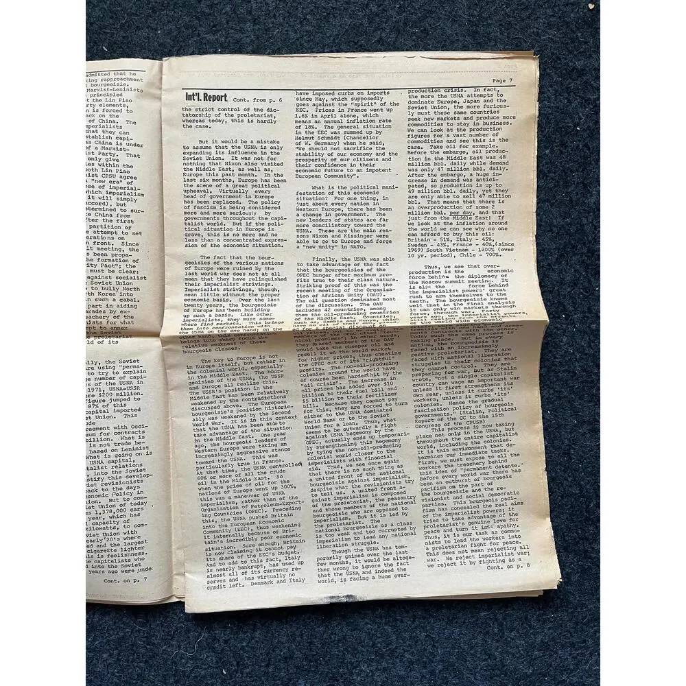 1974 Cold War Plans Exposed Soviet Peace Plan Propaganda Newspaper, Vintage Com